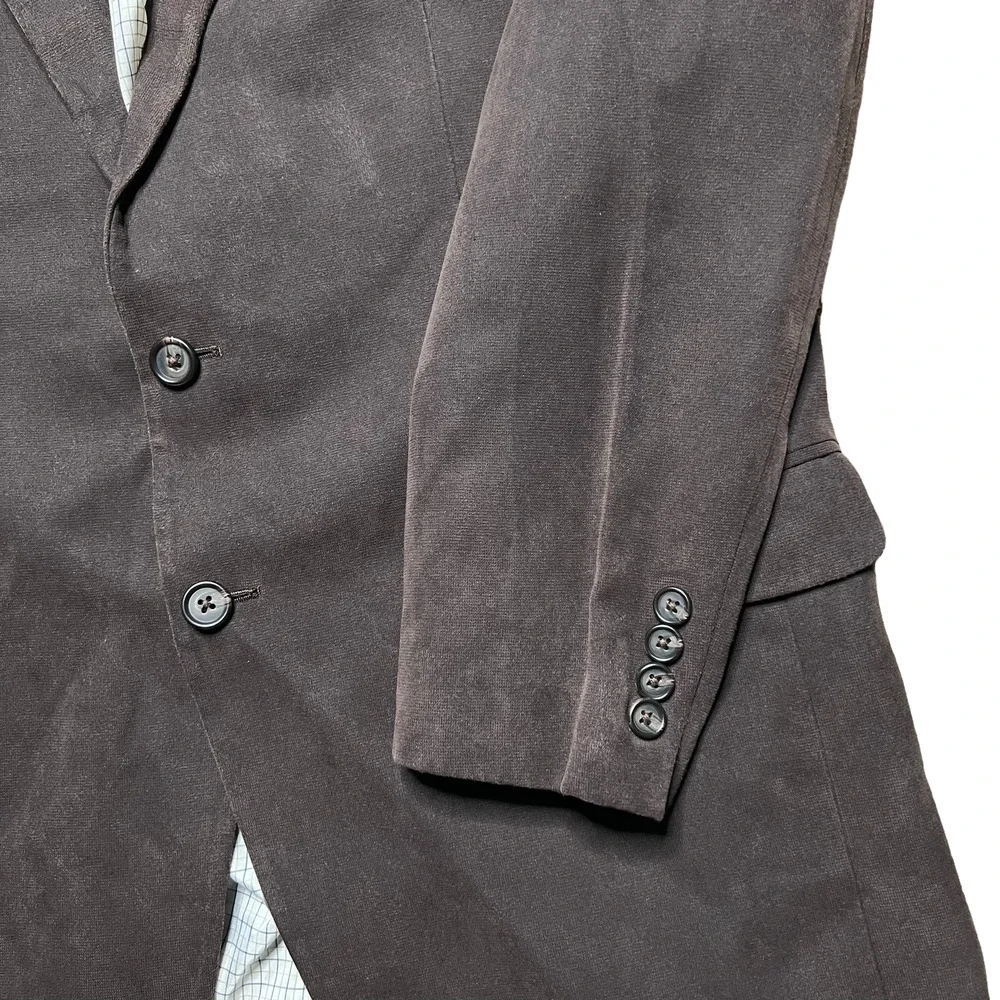 Ralph Lauren 2 Button Front Blazer Corduroy Fully Lined Brown Mens Size 42R